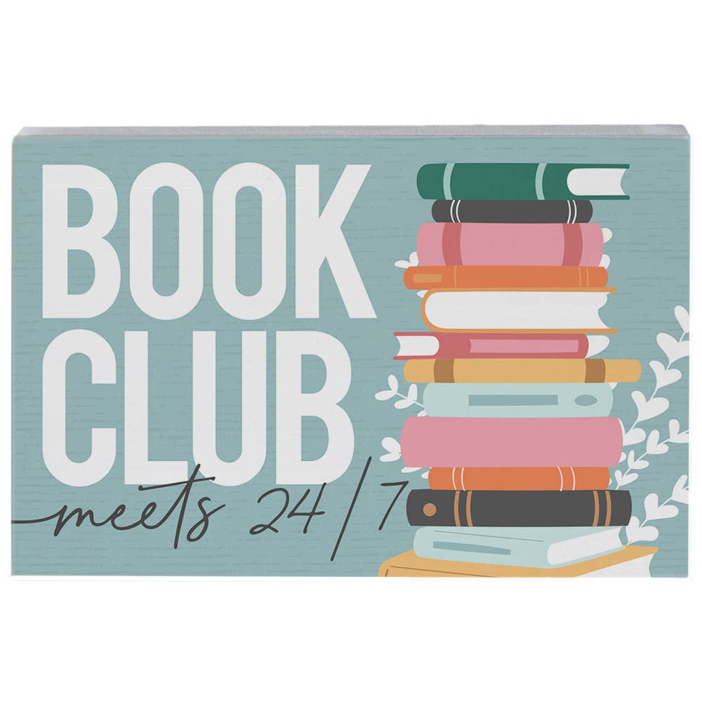 Book Club Blue - Small Talk Rectangle