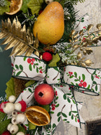 Partridge in Pear Tree Christmas Wreath