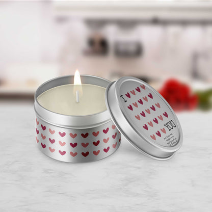 Valentine's Day/Candle w/ Hearts