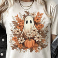 Fall Floral Ghost Tee