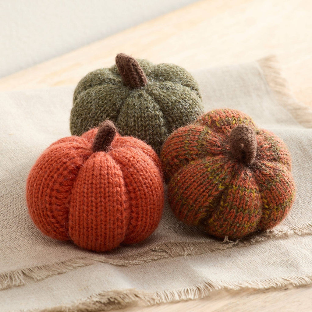 Cozy Knit Pumpkins
