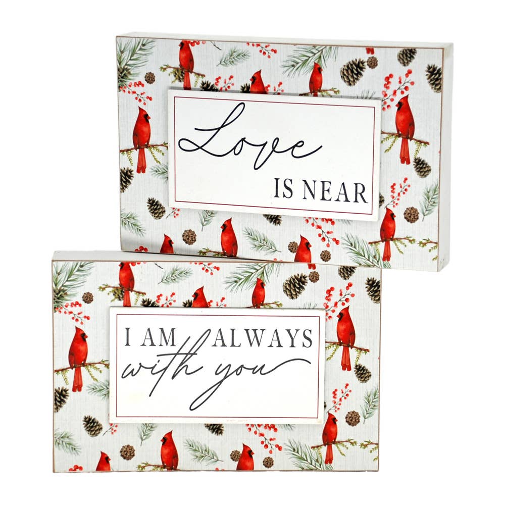 Assorted Cardinal Block Signs