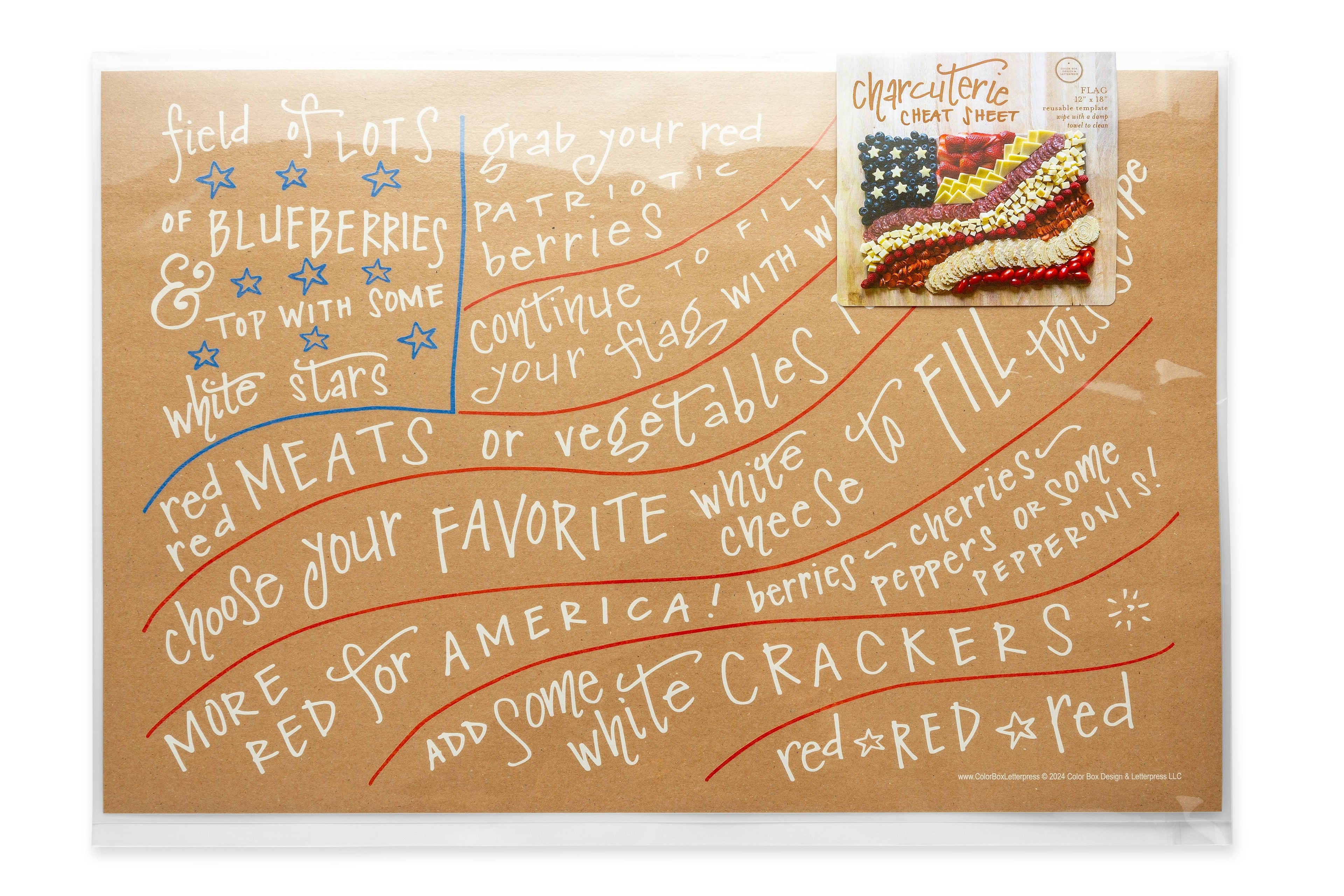 Charcuterie Cheat Sheet - Flag