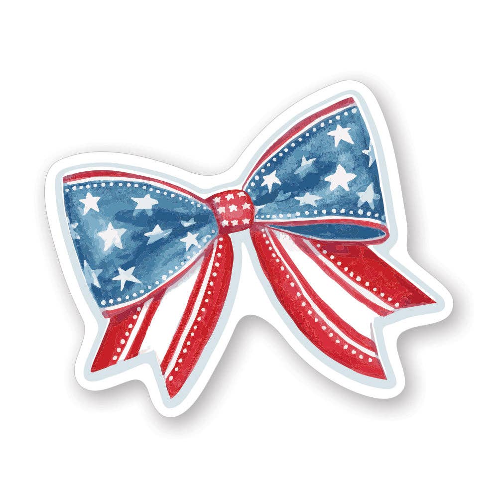 Patriotic Bow - Stickers