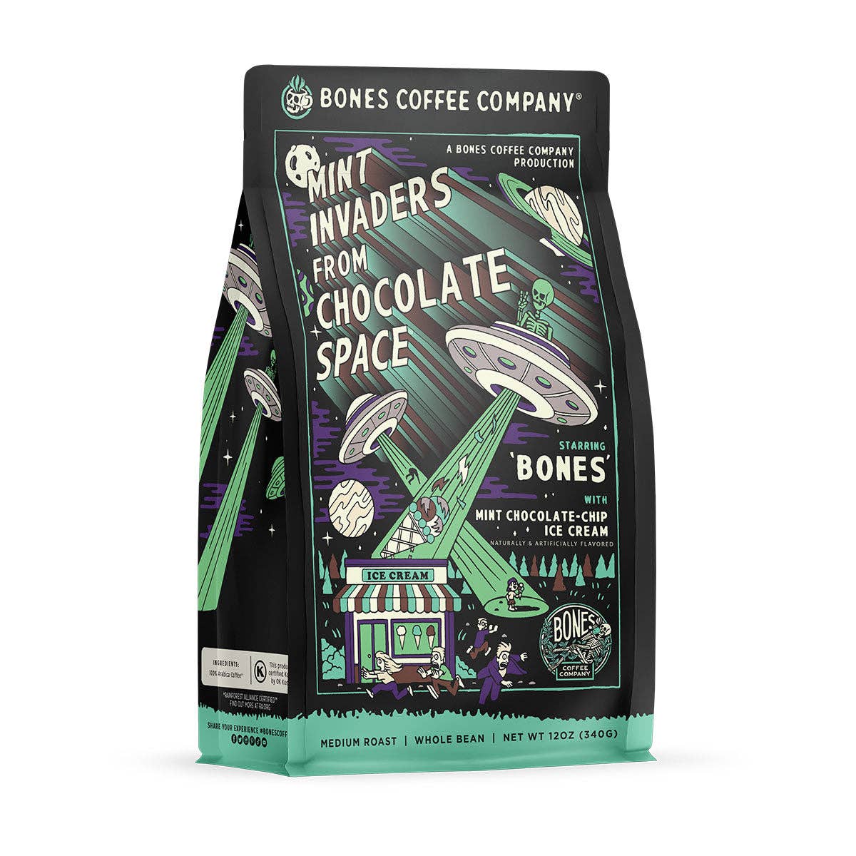 Mint Invaders Flavored Coffee | 12oz Ground