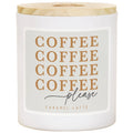 Coffee Please - Caramel Latte Scented Soy Candle