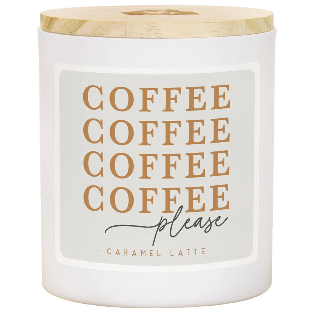 Coffee Please - Caramel Latte Scented Soy Candle