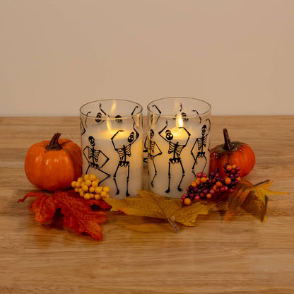 Graveyard Dance - Battery Operated LED Glass Candle