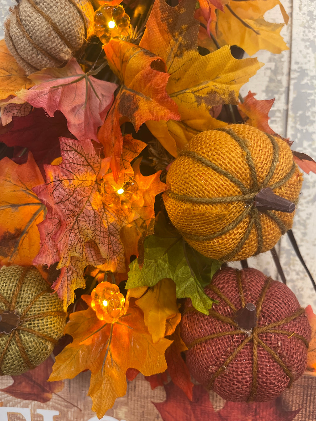 Saw Tooth Fall Swag Doorhanger