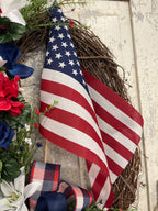 American Flag Patriotic Wreath