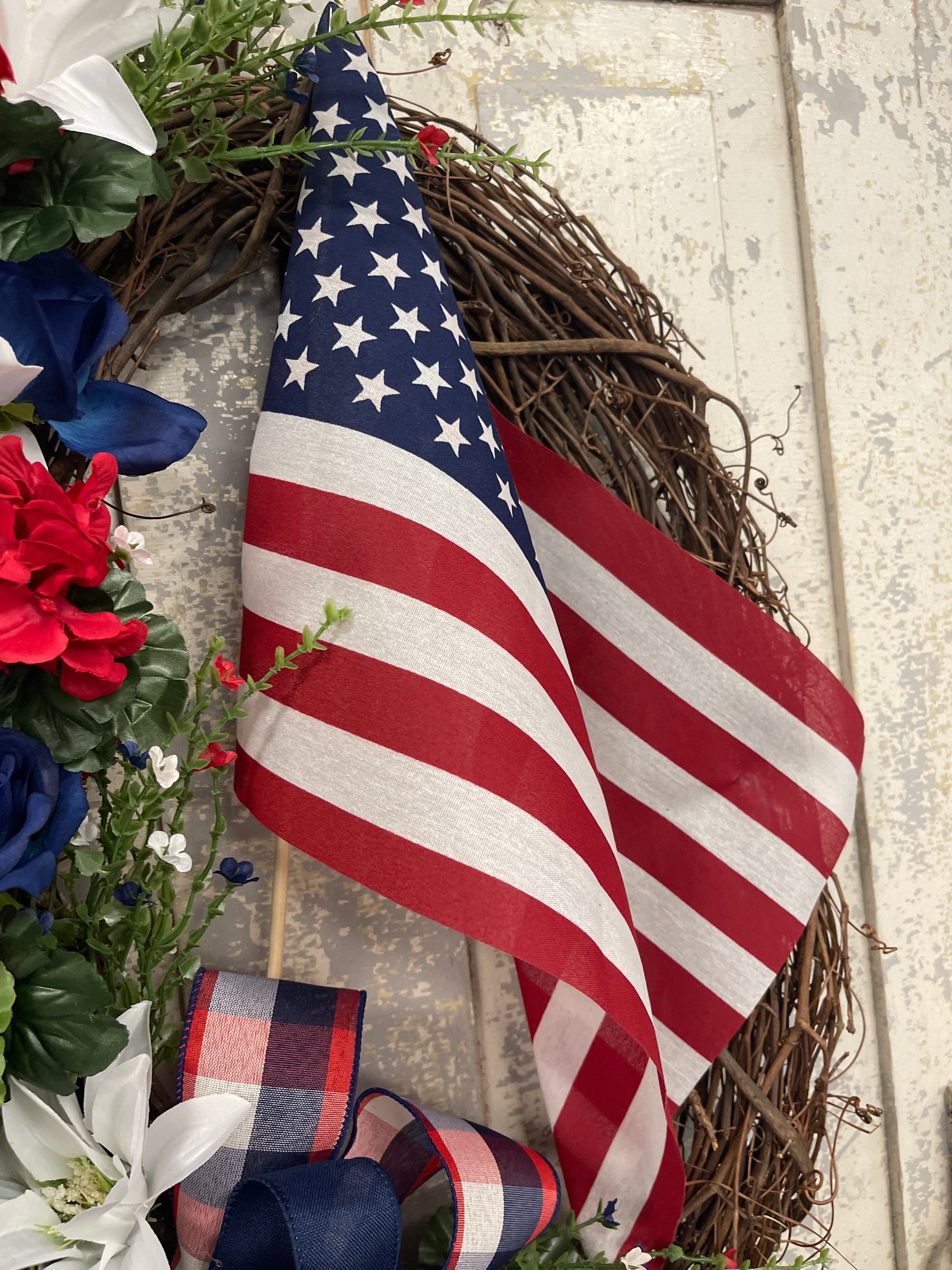 American Flag Patriotic Wreath