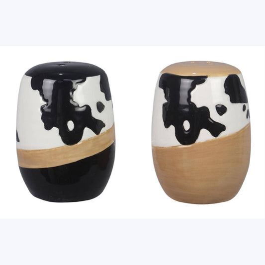 Ceramic Country Salt & Pepper Shaker Set