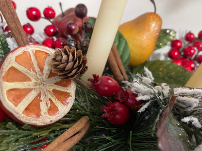 Christmas Fruit Candleholder