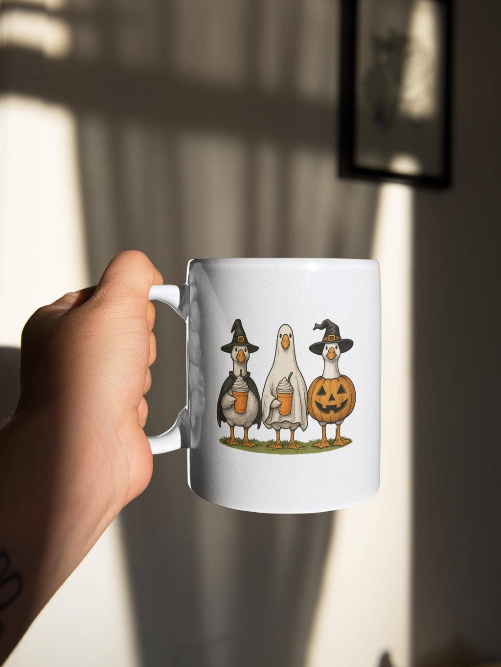 Halloween Goose Ghost Coffee Mug
