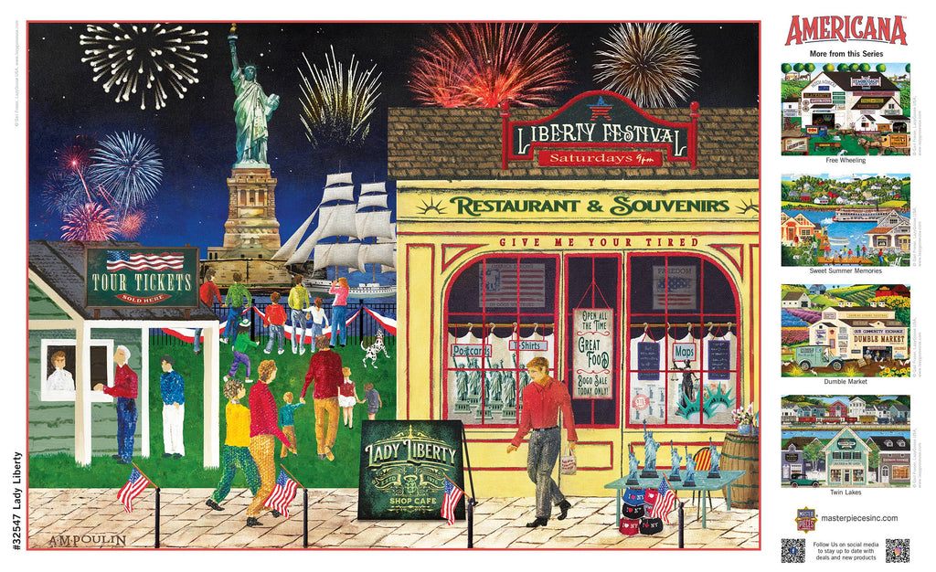 Americana - Lady Liberty 500 Piece EZ Grip Jigsaw Puzzle