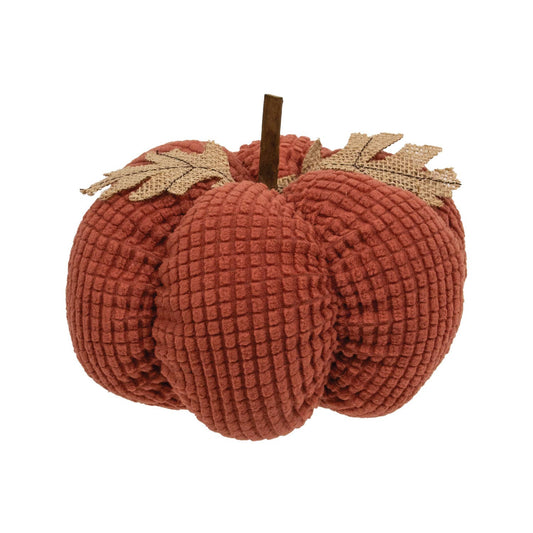 Burnt Orange Waffle Weave Pumpkin - Medium