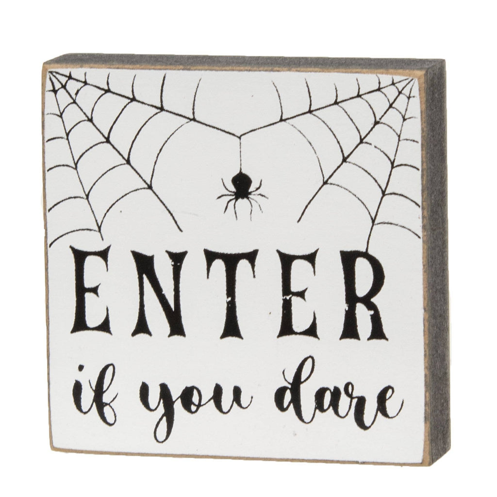 Enter If You Dare Blocks Set of 3