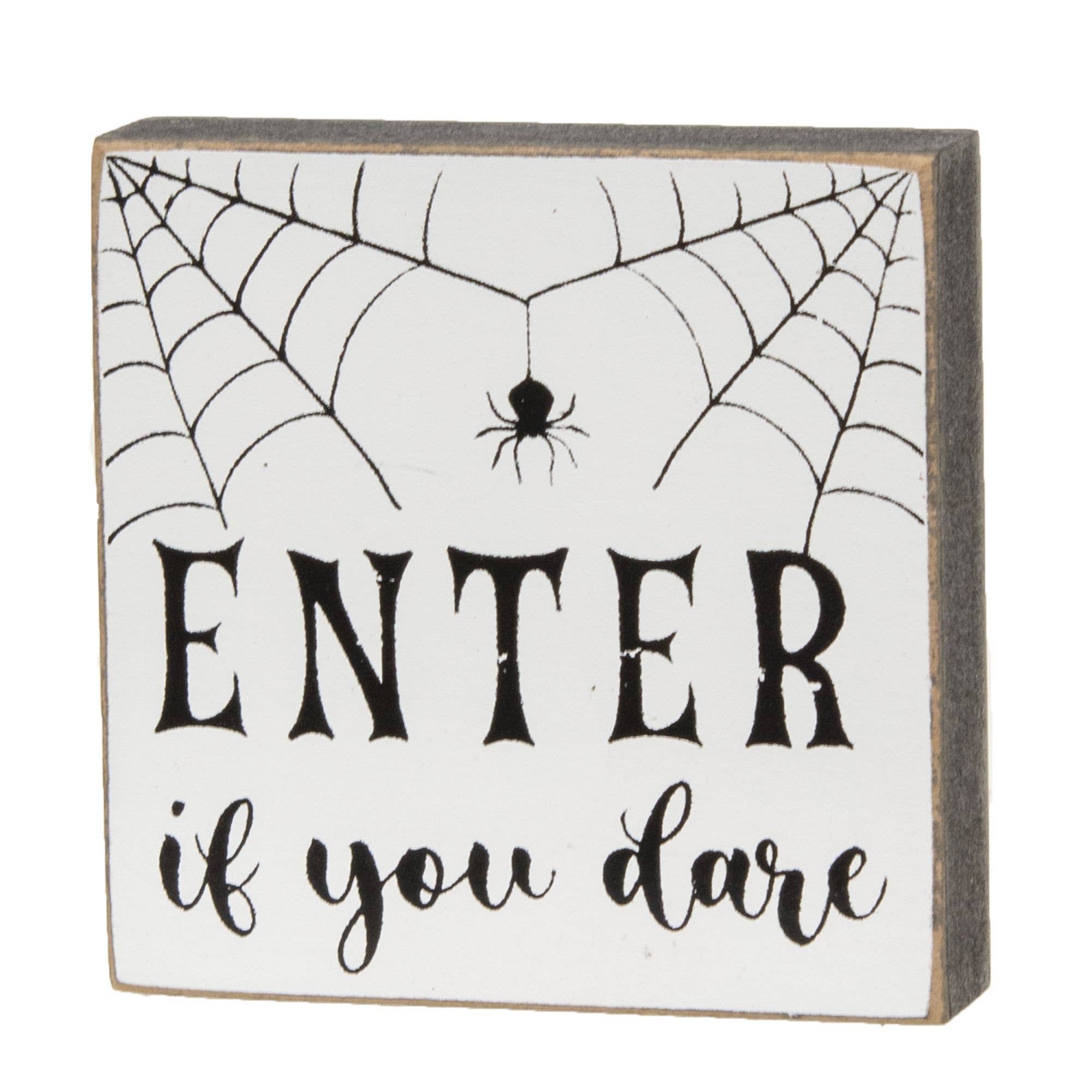 Enter If You Dare Blocks Set of 3
