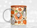 Orange Ghost Spooky Vibes Mug