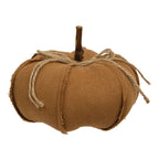 Stuffed Brown Pumpkin w/Seams - 6.5"