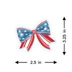 Patriotic Bow - Stickers