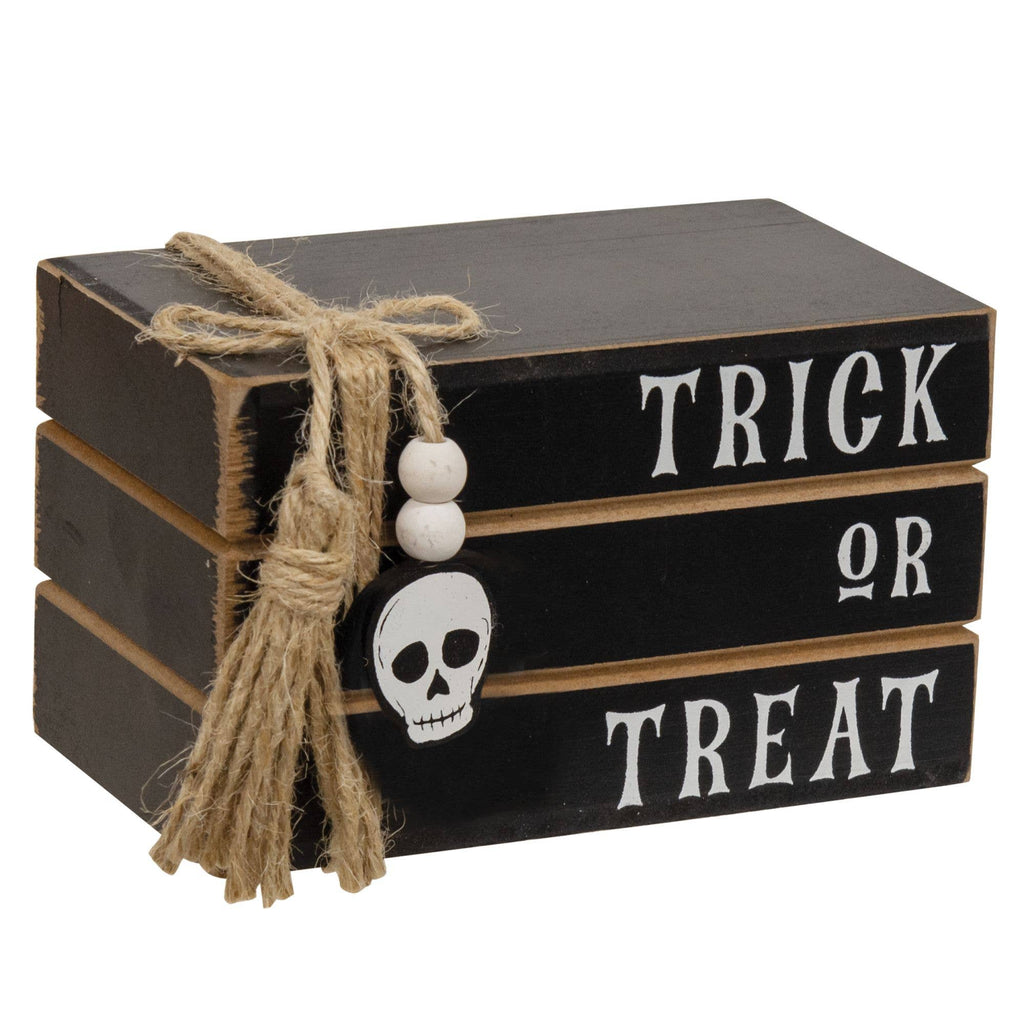 Trick or Treat Mini Wooden Book Stack
