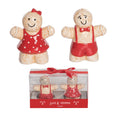 Dolomite Gingerbread Couple Salt & Pepper Shakers Set