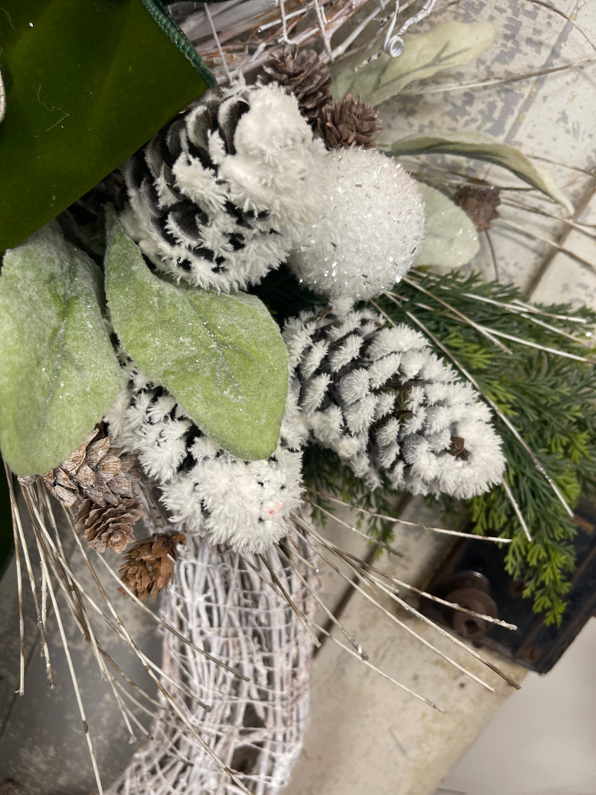 Large Faux Birch Snowman