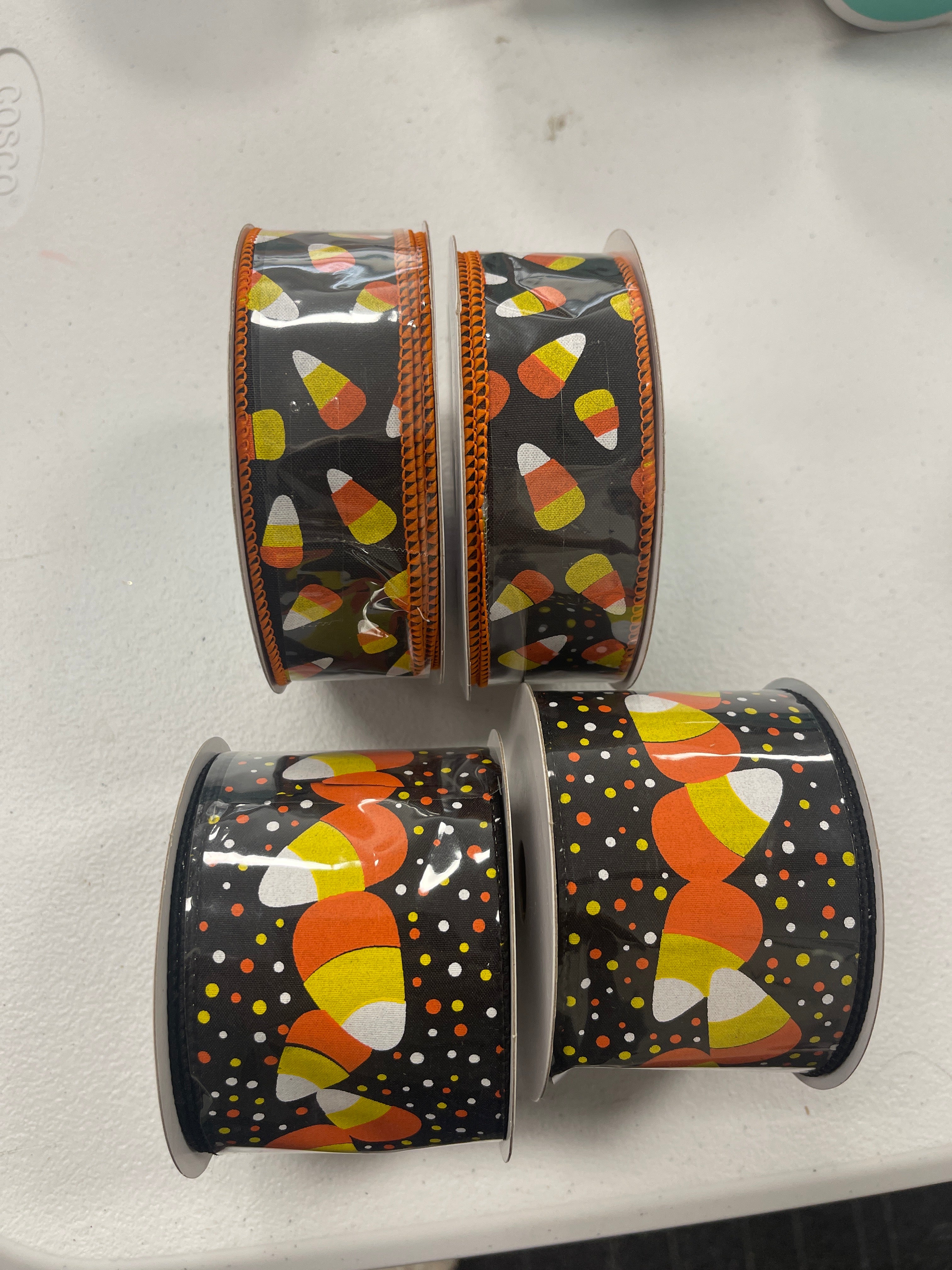 Candy Corn Halloween Ribbon Bundle