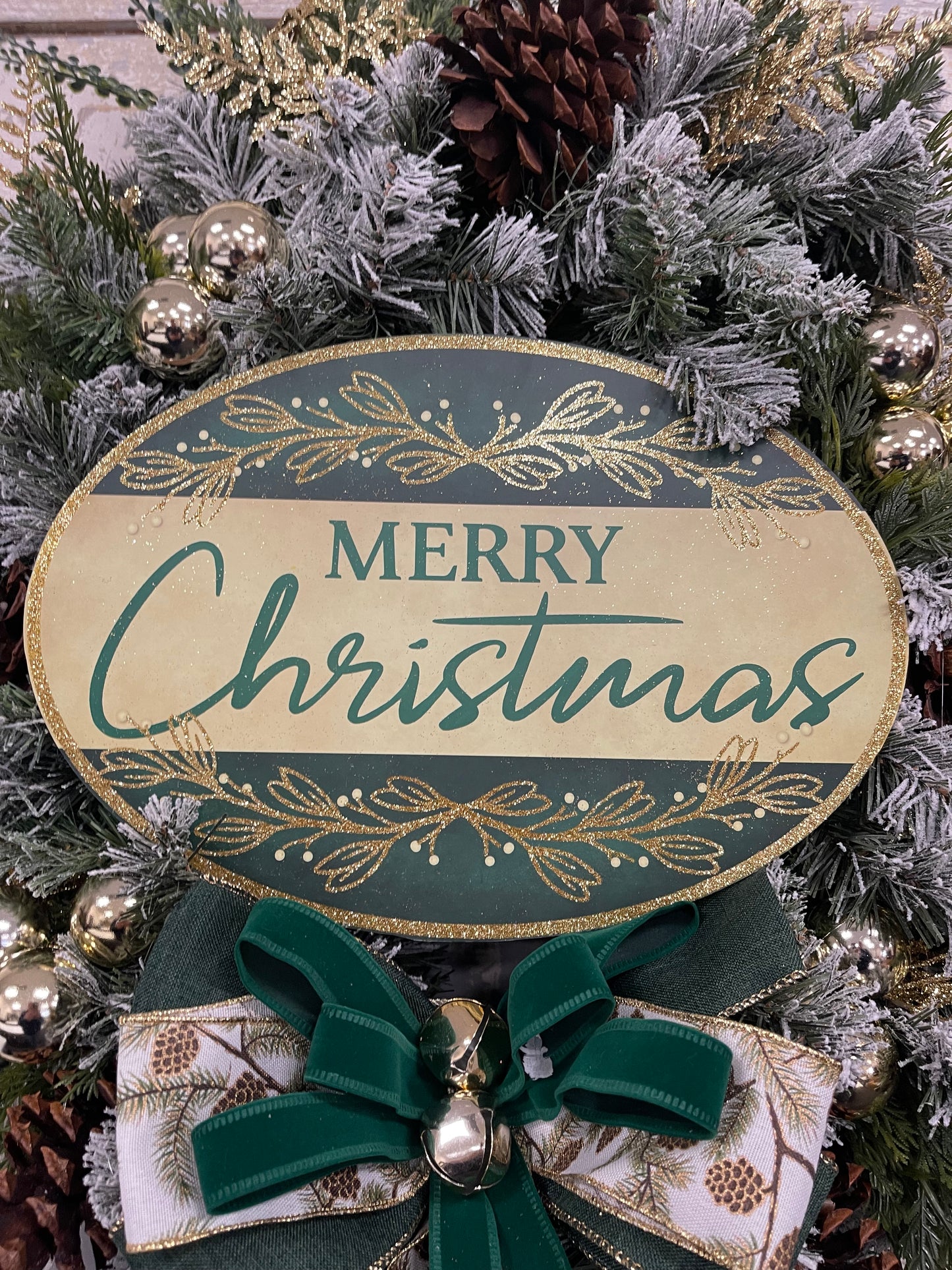 Green and Gold Merry Christmas