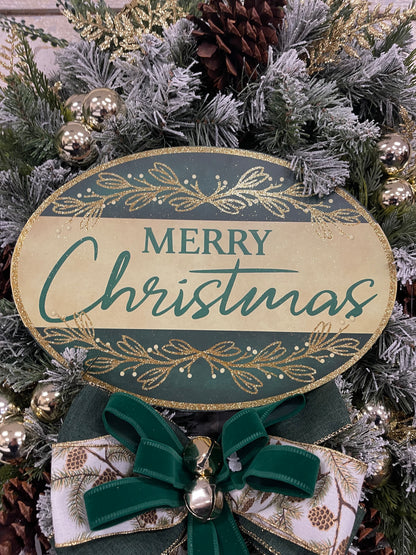 Green and Gold Merry Christmas