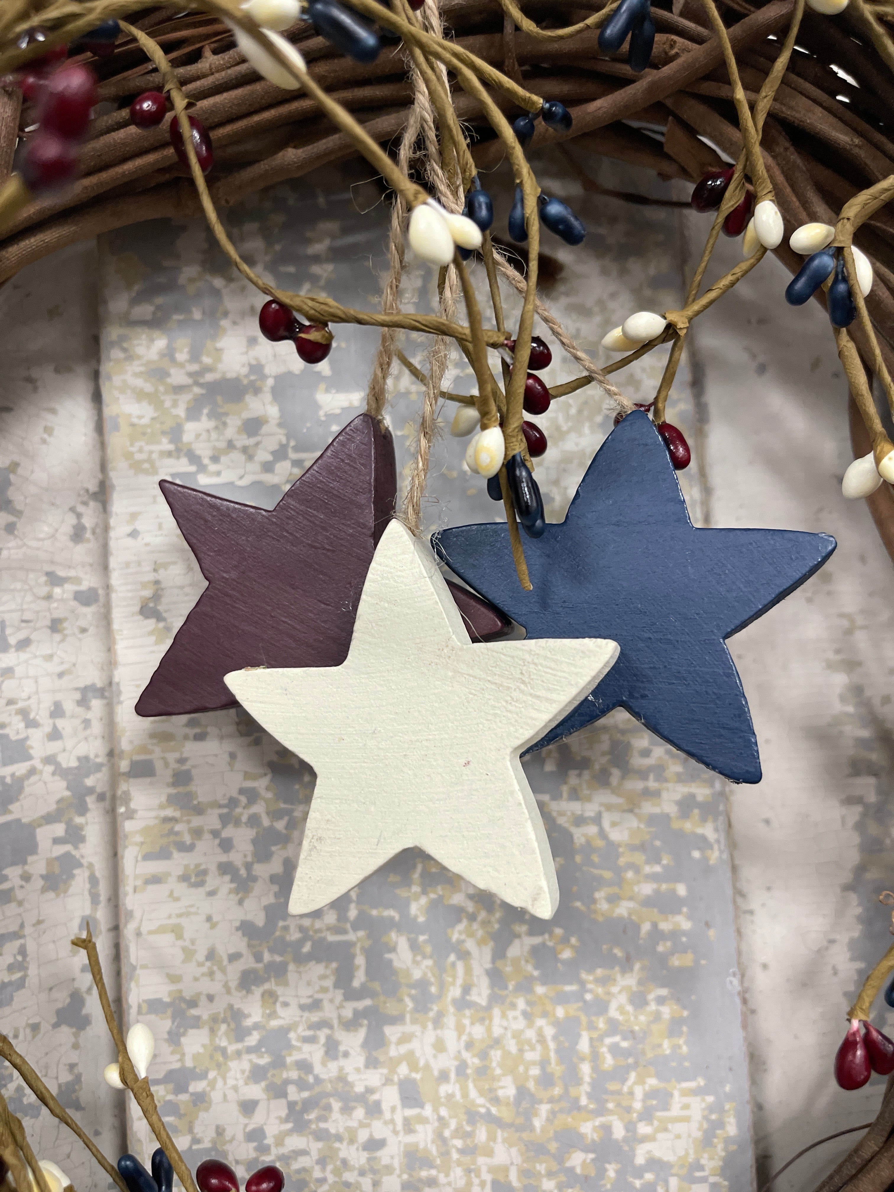 Patriotic Pip Berry Wreath