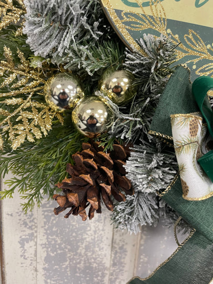 Green and Gold Merry Christmas