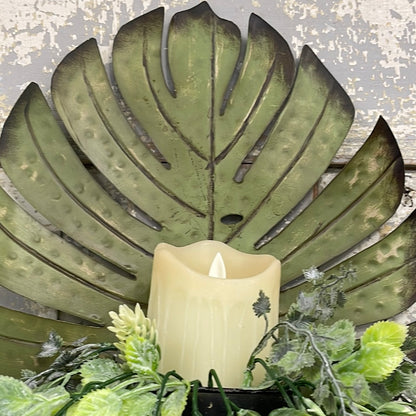 Monstera Candle Holder