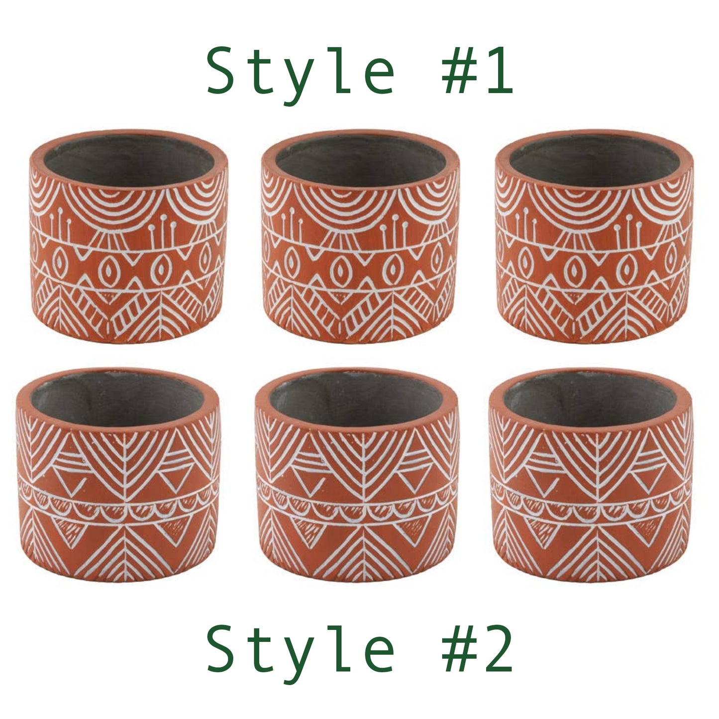 3" Tall Mini Terracotta Planter Pots