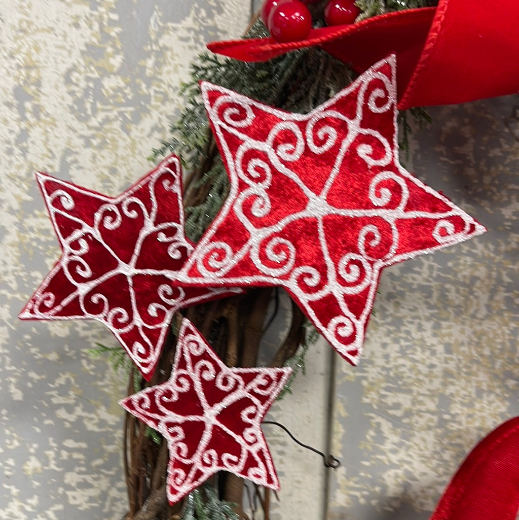 Santa Elf Hat Grapevine Wreath