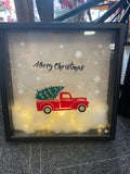 Red Truck Shadow box