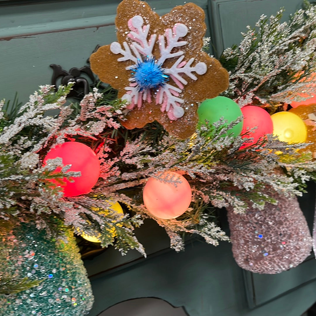 Candy Land Winter Garland