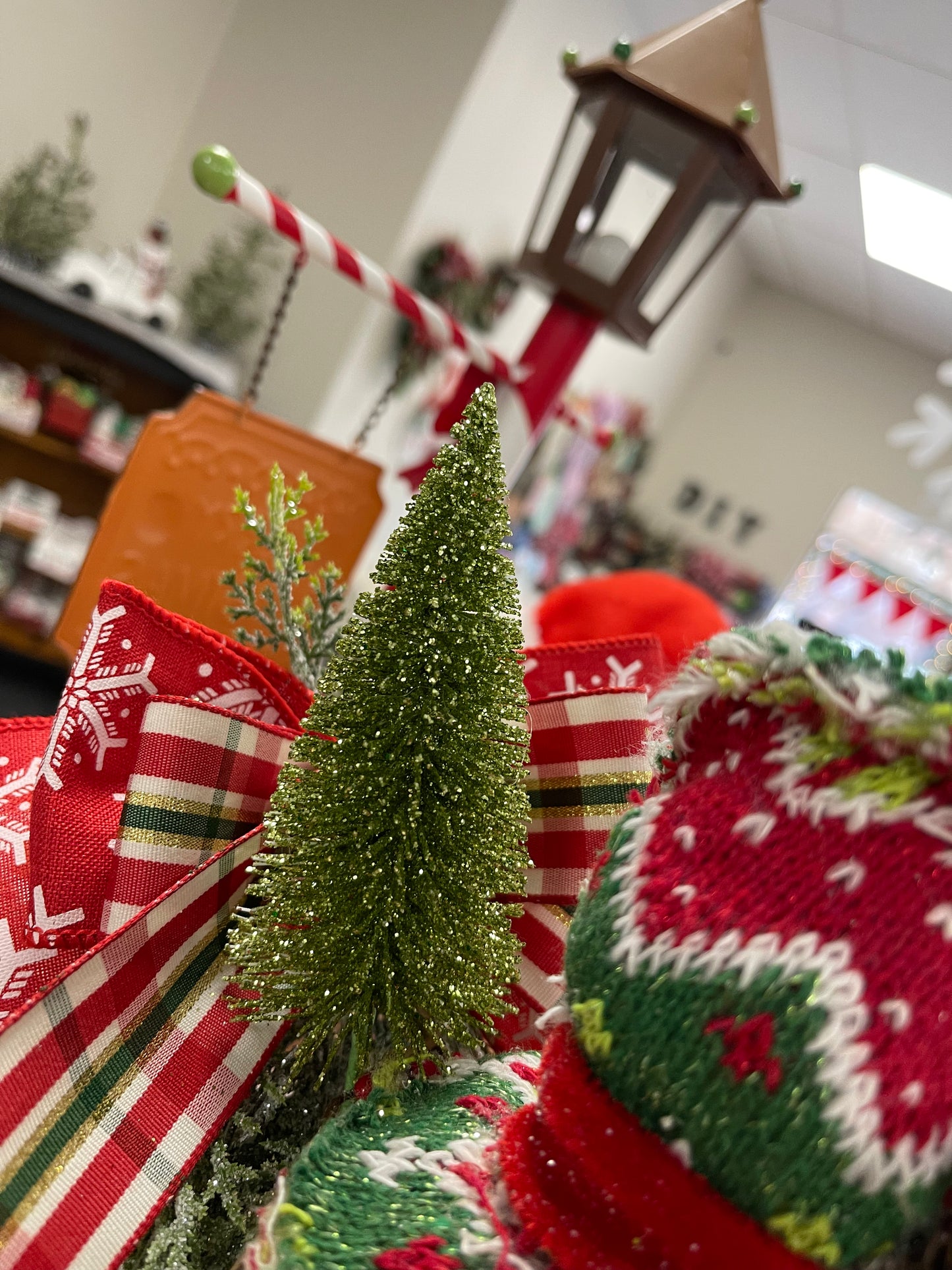 Elf and snowman Sleigh Centerpiece