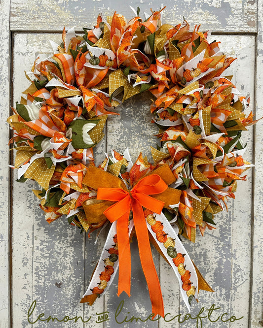 Fall Ribbon Wreath