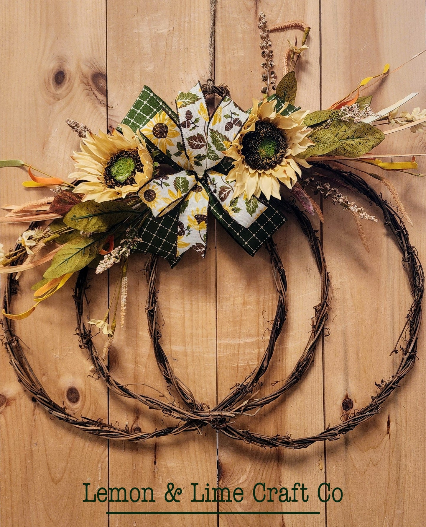 Sunflower Pumpkin Doorhangers