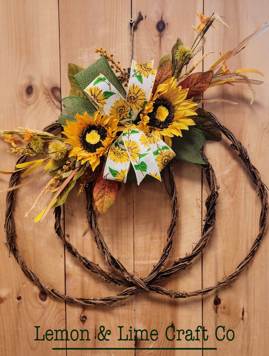 Sunflower Pumpkin Doorhangers