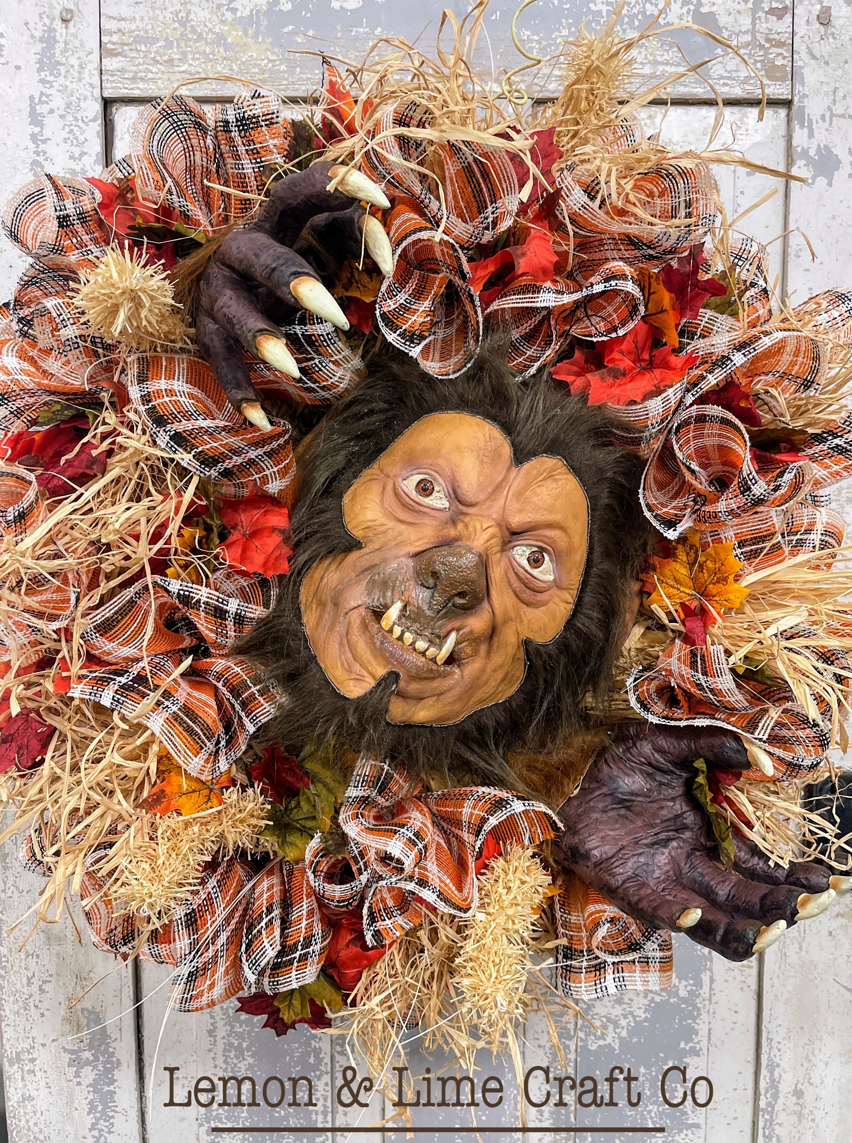 Halloween Werewolf Wreath