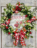 Small Strawberry Floral Grapevine Wreath
