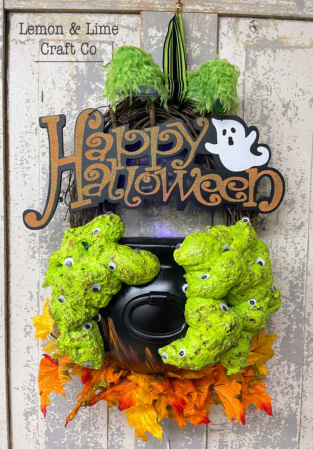 Working Witches Cauldron Wreath