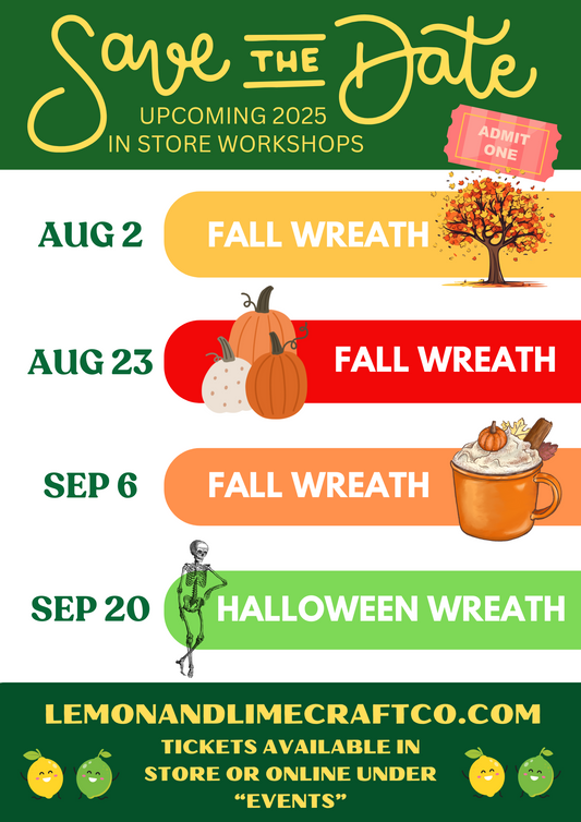UPCOMING WORKSHOPS!