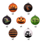 Halloween Ornament Round Ball 16 Piece Set