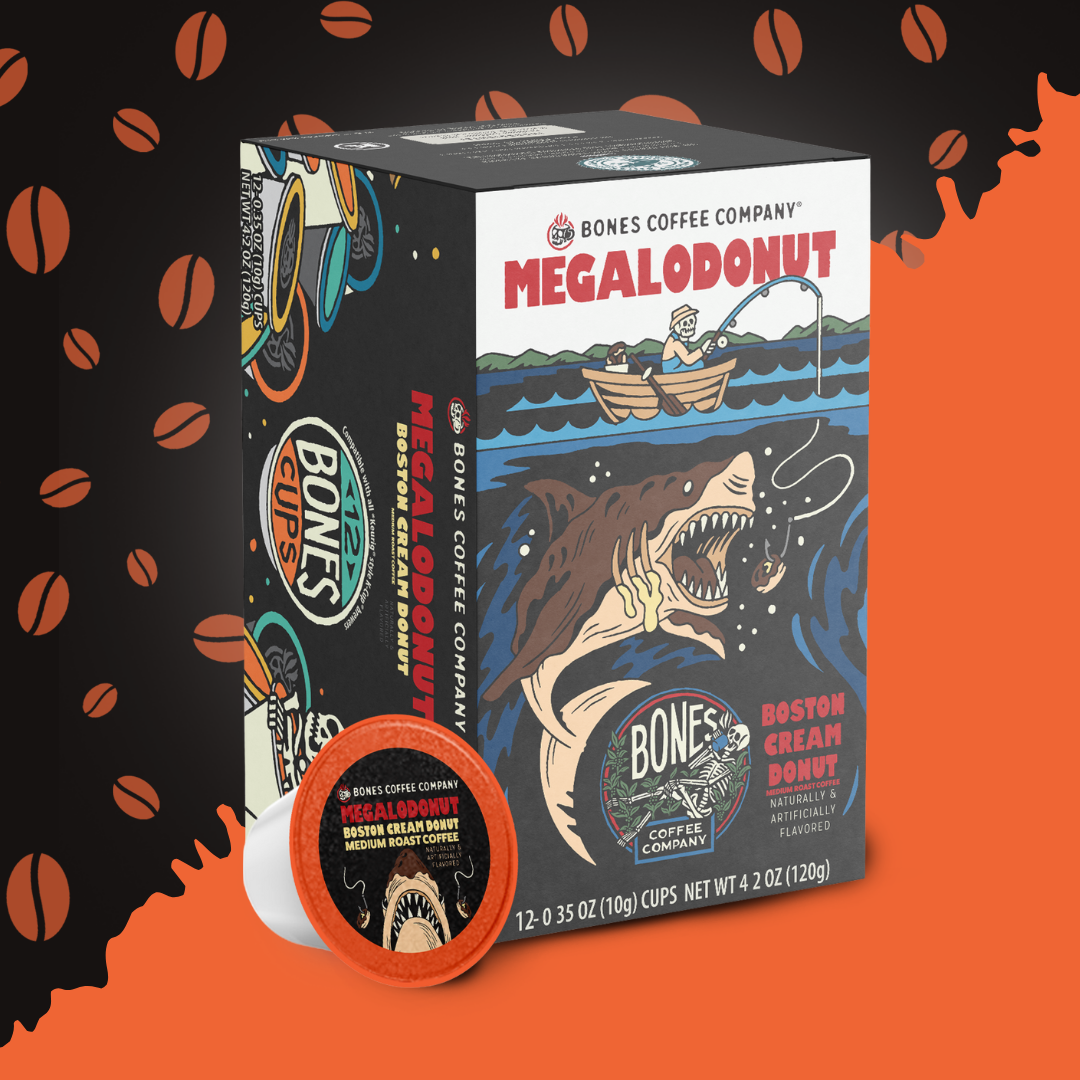 Megalodonut Coffee Pods | 12 Count Flavored Coffee Pods