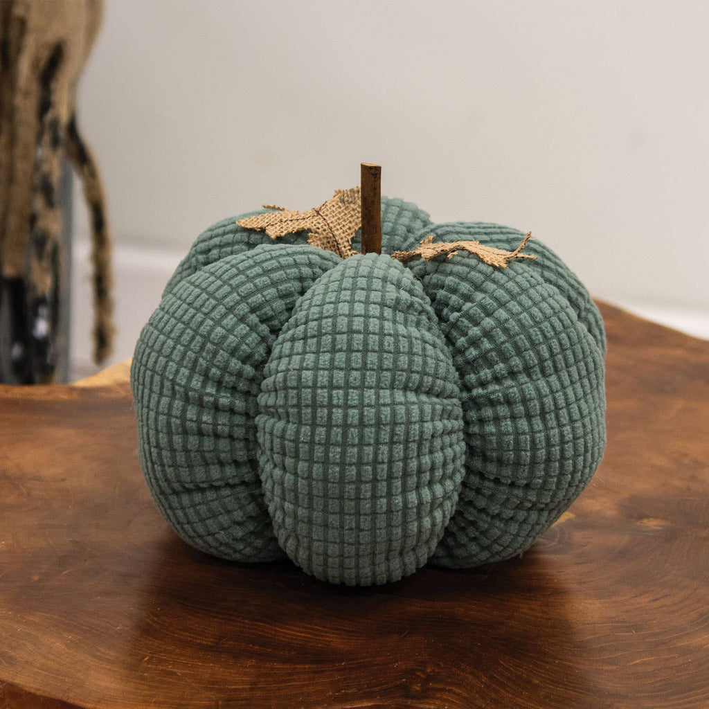 Teal Waffle Weave Pumpkin - Large
