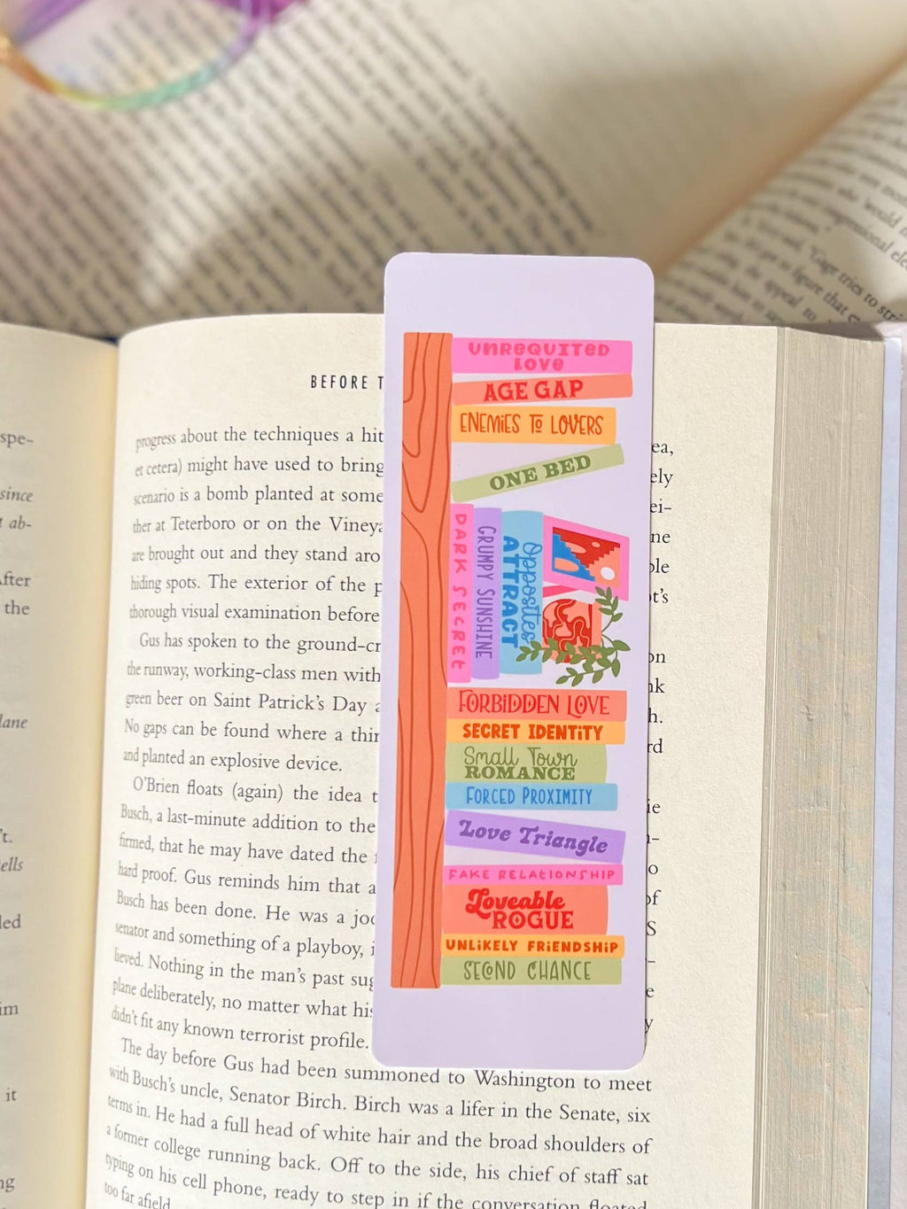 Book Trope Bookshelf Bookmark